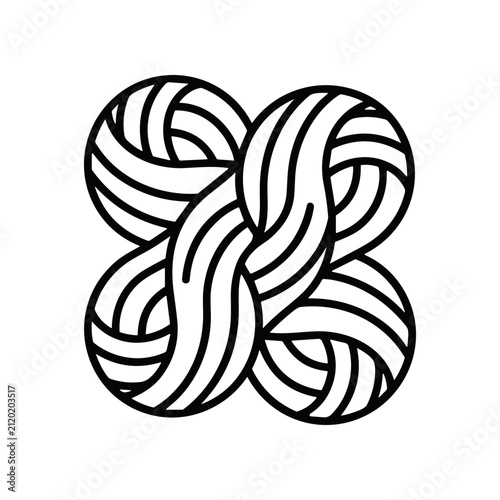 Knot Pattern Design Element Illustration.