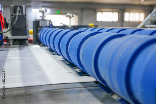 Panoramic View of Automatic Conveying and Paper Collecting Production Line for Corrugated Cartons