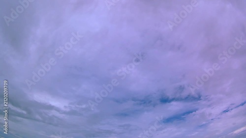 blue sky and clouds. time lapse