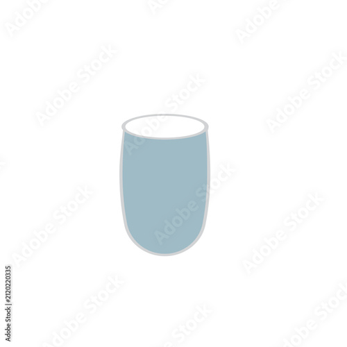 glass with water drink isolated