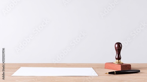 Clean white wall with a narrow wooden ledge and subtle pastel accents, minimalist interior mockup, bright copy space, modern product background