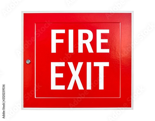 Fire Exit Sign.