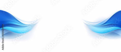 Abstract Colorful Flowing Wave Banner with White Copy Space for Modern Web Design Template