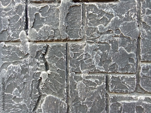 Cuadro en lienzo detsiled view of a wall with a ntural stone motif in black with clean,neat pattern line,perfect for background or architectural design whether for exteriors and interior
