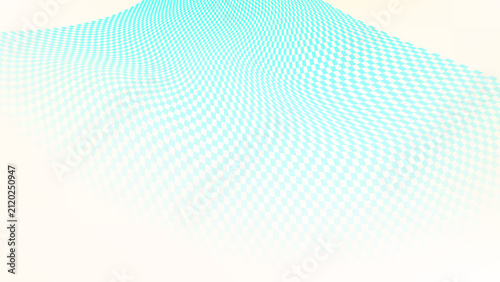 Abstract Cyan Dotted Wave Background