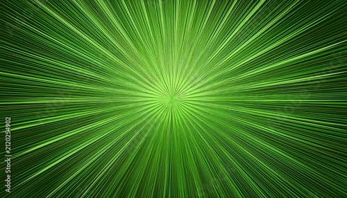 Green Abstract Starburst Background