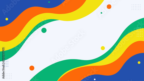 Vibrant Abstract Wave Background