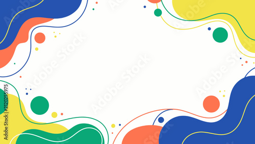 Colorful Fluid Abstract Frame