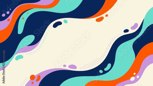 Dynamic Color Flow Abstract Design