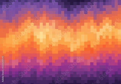 Abstract colorful pixelated square grid background


