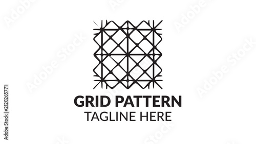 Abstract Grid Pattern Geometric Vector