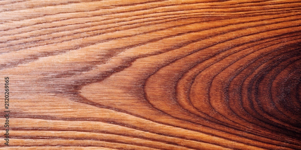 Fototapeta premium Walnut Brown Wood Planks Grain Texture Background