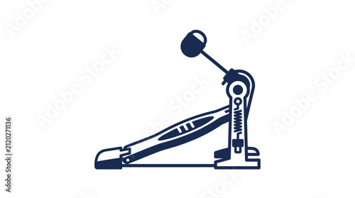 Bass drum pedal icon