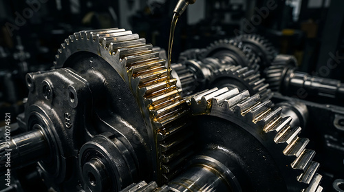 Industrial Gear Lubrication Precision Machinery Maintenance Engineering Technology System