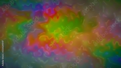 Iridescent Opal Mirage Liquid Flow - Dark Abstract Fluid Motion Background Animation