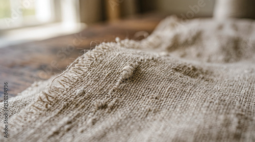 Aged limewash wall with subtle brush texture, warm clay-beige tone, soft natural sidelight
