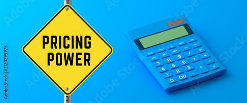 Pricing Power Corporate Profitability Concept with Calculator.