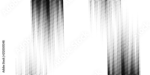 Bild auf Leinwand Dots halftone white and blue color pattern gradient grunge texture background