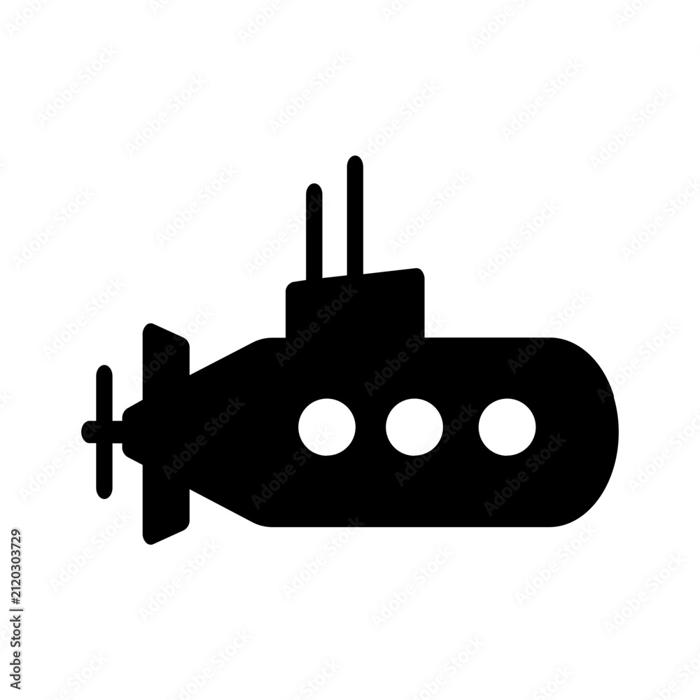 Fototapeta premium Sub - Solid Icon Vector Illustration