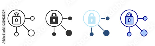 Canvastavla Network Protection Icon Set. Designed In Multi Style