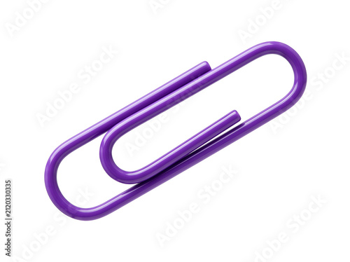 Clean purple classic paperclip element