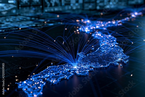 日本各地を結ぶ光のデータネットワークと先進テクノロジー