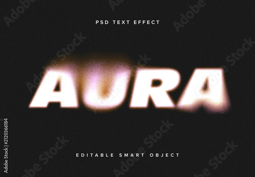 Dissolving Text Effect Mockup