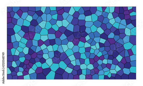 Abstract geometric mosaic pattern with blue and light blue tiles abstract geometric background