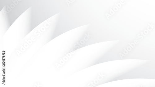 Abstract white and gray color, modern design stripes background with geometric curve lines, wavy pattern. Vector illustration.