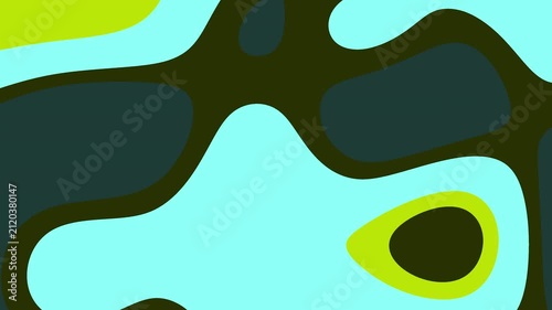 Abstract wavy liquid pattern with turquoise, lime green, and dark navy organic shapes for modern graphic design, digital wallpaper, and creative background
