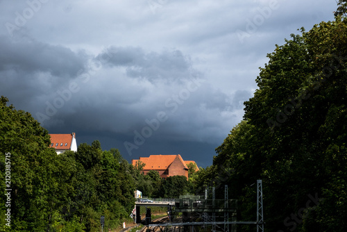 Dark rain clouds