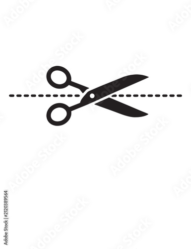 Black scissors icon