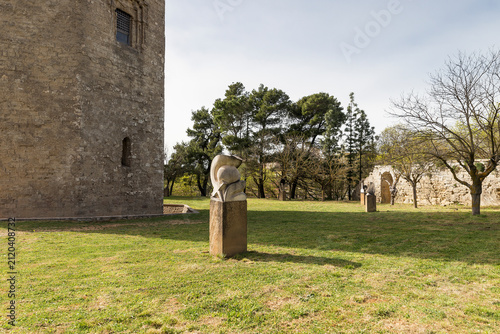 Architectural Sights of The Tower of Federico II (Torre Ottagonale di Federico II) in Enna, Sicily, Italy. (Part II)