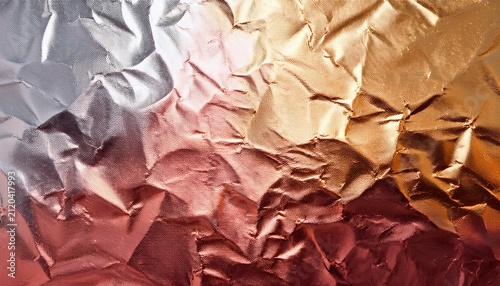 Gold Rose Silver Bronze Copper And Golden Foil Texture Gradation Background