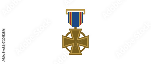 фотографія Bronze Distinguished Service Cross Medal Military Award for Valor and Heroism Ve