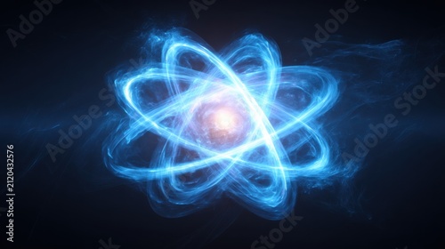 Vibrant blue icon representing quantum engagement mesh concept for exploring engagement networks and interactions