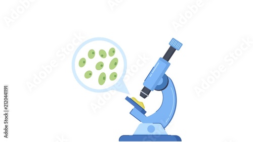 protozoa microorganisms microscope laboratory medical research animation