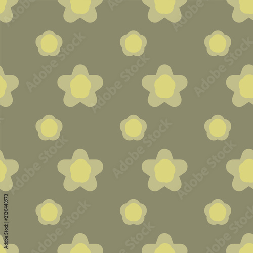 seamless background with yellow flowers