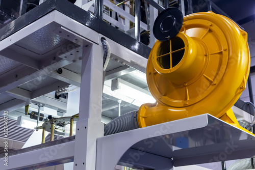 The steel structures in the manufacturing plant have ventilation openings.