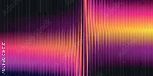 Abstract background with vertical gradient stripes in vibrant pink, orange, and yellow colors, modern digital art design with a sense of motion and depth
