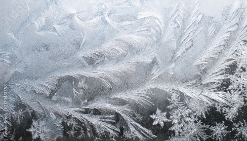 White Ice Frost Crystal Texture Overlay On Transparent Background For Winter Frozen Window Surface Design Effect