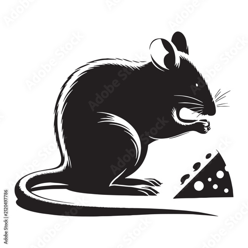 Mouse, Cute, Cartoon, Baby, Little, House, Field, Pet, Wild, Gray, Brown, Animal, Rodent, Character, Funny, Adorable, Illustration, Drawing, Vector, Clipart, Silhouette, SVG, PNG, Icon, Logo.