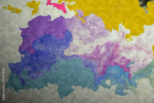 Canvas Print Vibrant abstract art with swirling purple, blue and pink colors.