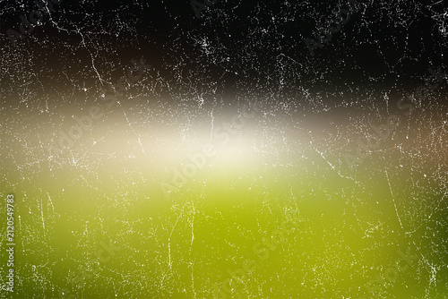 Foto Close Up View Of Green Grass With Frosty Dewy Web Pattern
