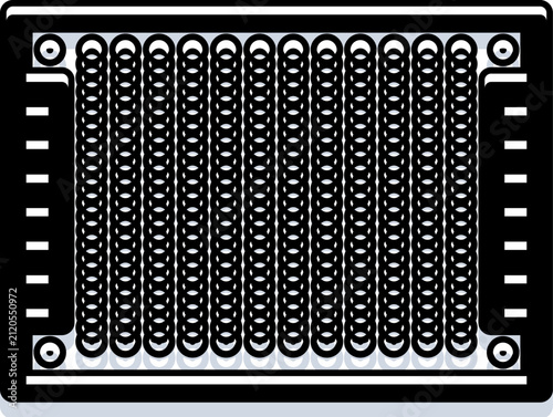 фотографія Car engine radiator providing essential cooling for optimal vehicle performance,