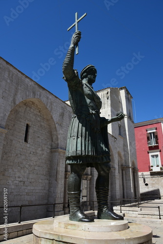Bild auf Leinwand Colossus of Barletta , ancient statue in Barletta, Apulia, Italy.