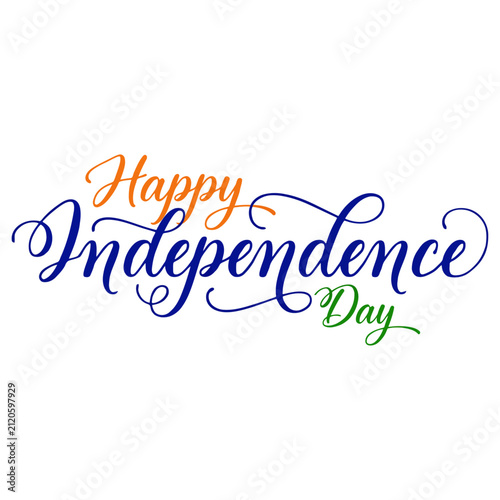 Happy Independence Day text design