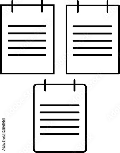 Ícones de blocos de notas1