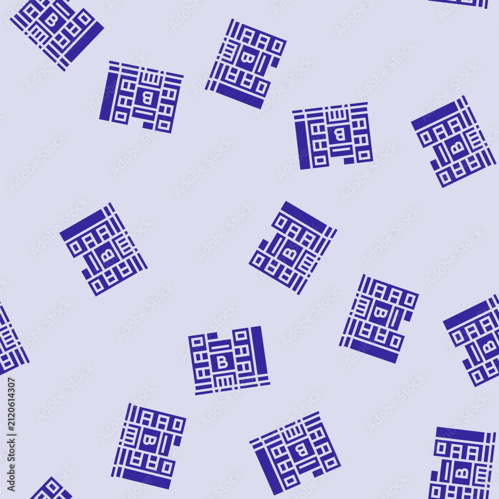Fototapeta premium house bank building vector glyph seamless pattern house bank building sign illustration