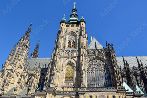 Cathedral of St Vitus in Prague, side view
